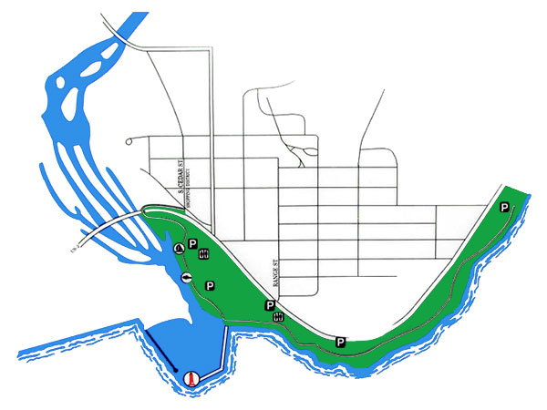 Manistique Boardwalk Map