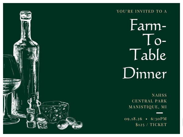 Farm To Table Dinner