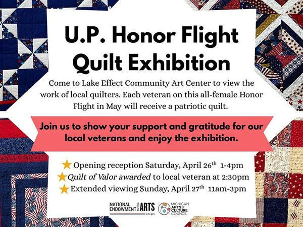 U.P. Honor Flight Quilt Exhibition