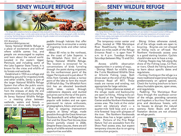 Manistique 2026 Visitors Guide