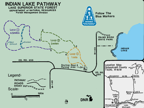 Indian Lake Pathway Map
