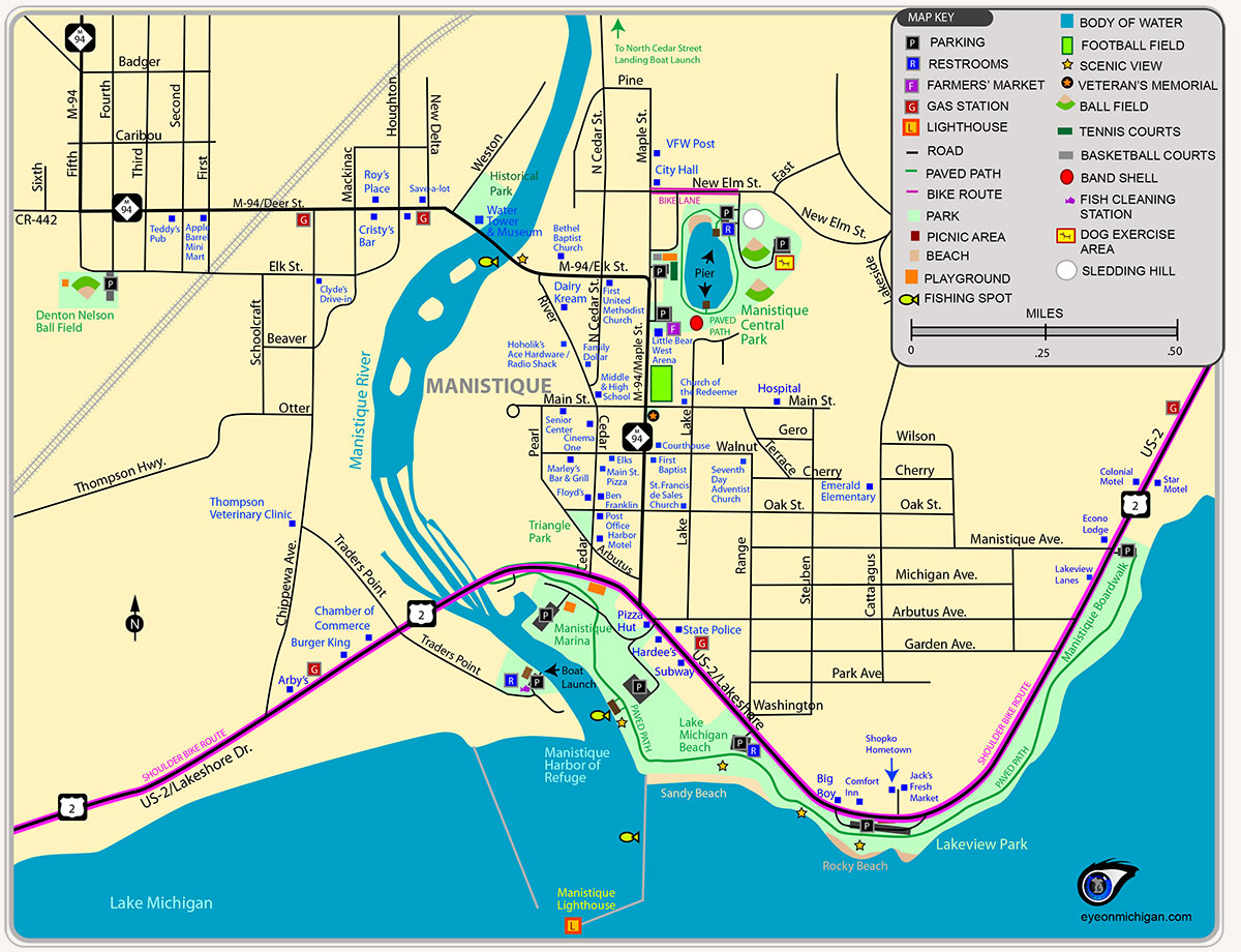 Manistique Map