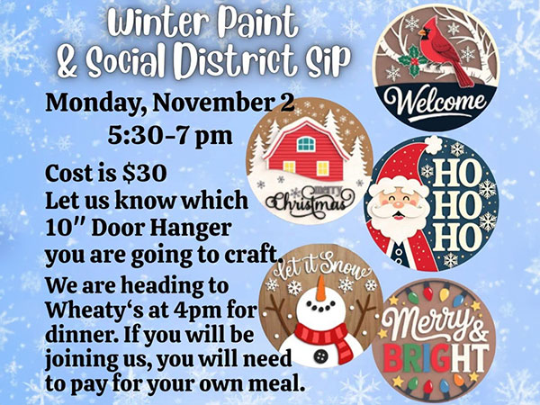 Winter Paint & Sip